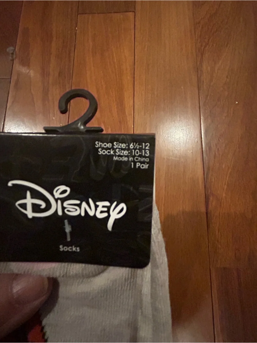 Disney Women’s Chip 'n' Dale Grey and Orange Crew Socks